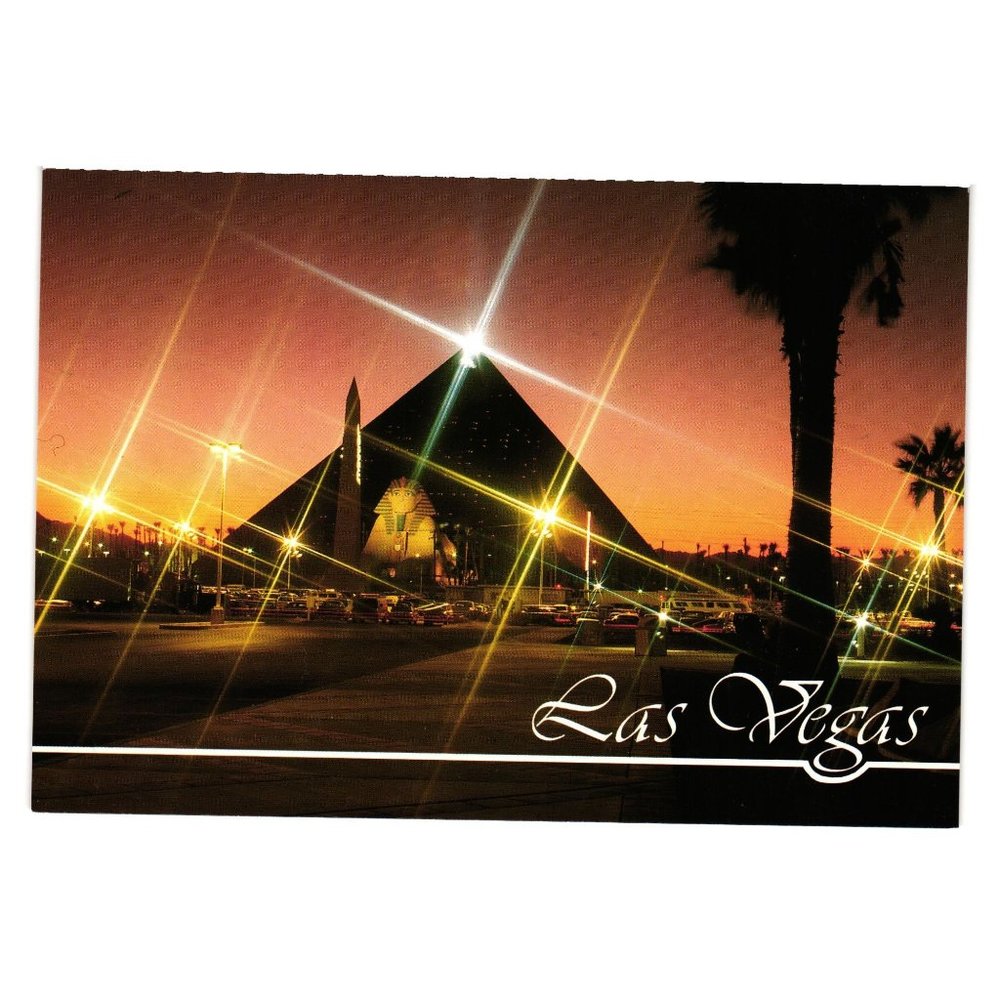 Vintage Postcard Luxor Hotel Casino Vacation Gambling Sphinx KVL-170